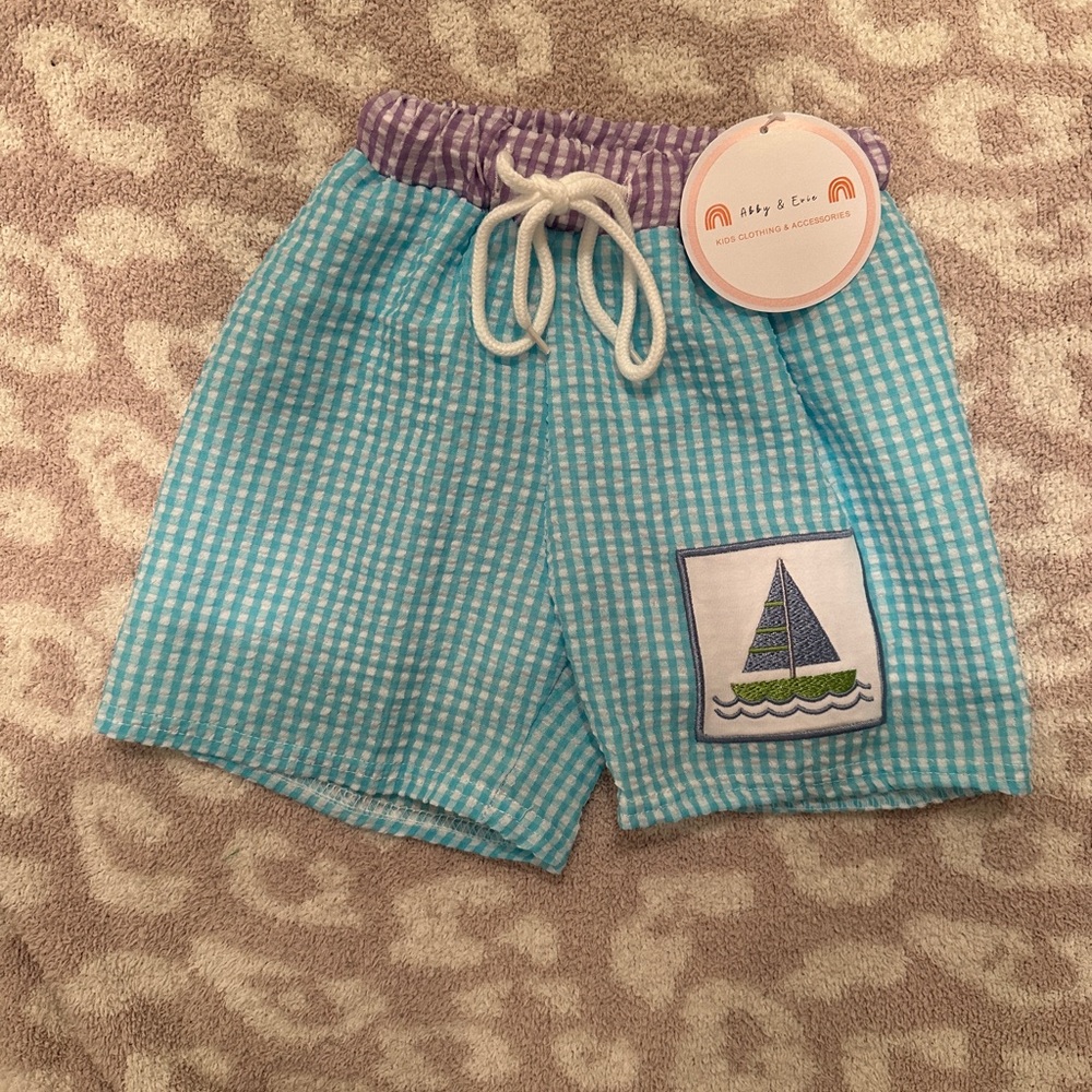 Blue and Purple Kids Shorts